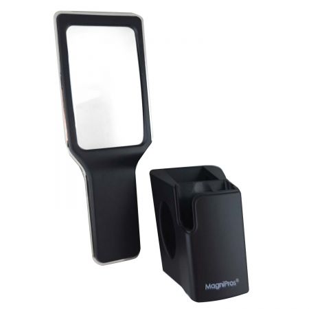 plastic stand that is an ideal accessory for LED handheld magnifier