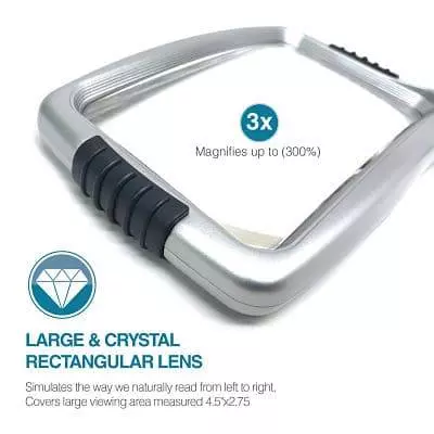 3X brightest LED magnifying glass on the market