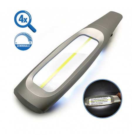 帶燈手持放大鏡 3倍長矩形閱讀放大鏡 3倍長矩形附燈放大鏡 3倍矩形LED照明放大鏡 矩形放大鏡 手持LED放大鏡 3倍長矩形閱讀放大鏡 手持放大鏡 LED閱讀放大鏡 輕鬆閱讀小字、藥品標籤,適合老年人、低視力及日常使用