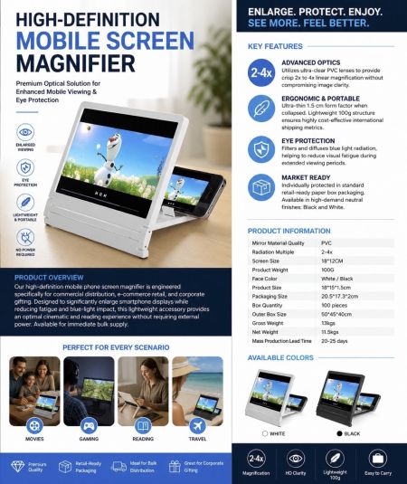 mobile phone screen magnifier product borchure