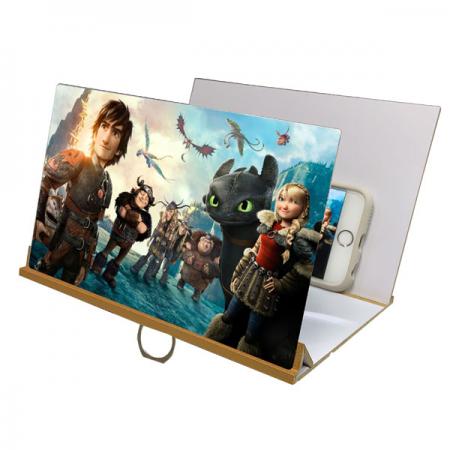 Movies/ Videos Phone Screen Magnifier With Stand - Mobile iPhone Screen Magnifier Stereoscopic Amplifying