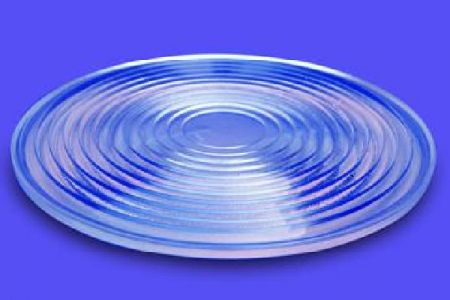 Schema fisico di una lente di Fresnel piatta