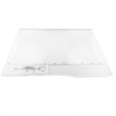 2X Full Page magnifying glass with 3 Lens