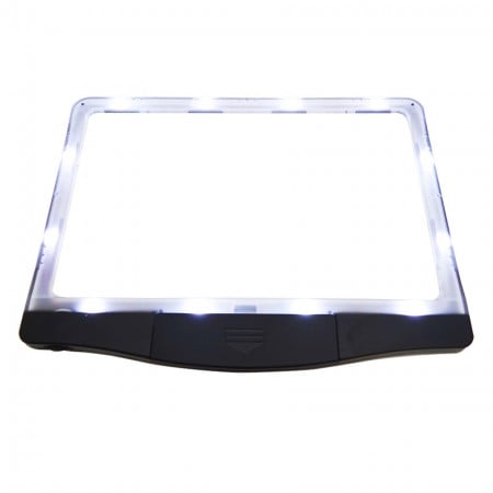 Page Magnifier with 12 Built-In LED Lights