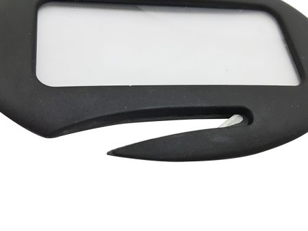 the blade is deeply inserted for safety