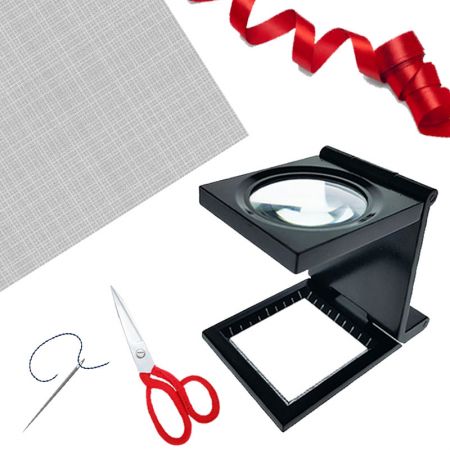 foldable linen tester for thread couting