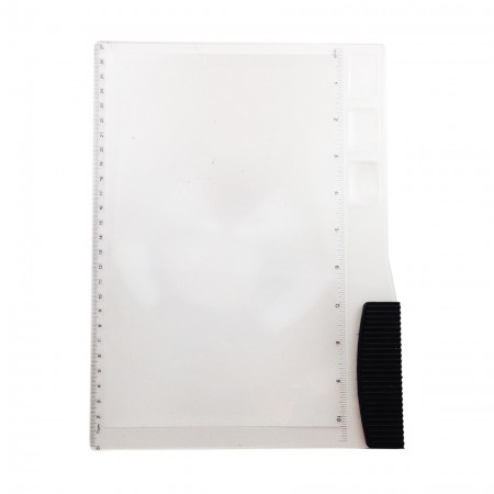 2X Full Page magnifying glass with 3 Lens