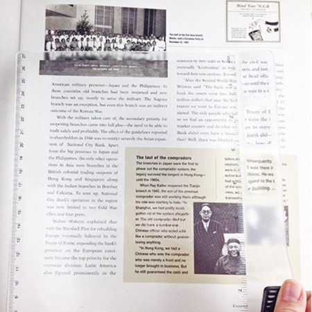 2X Sheet Magnifier with 3 Lens