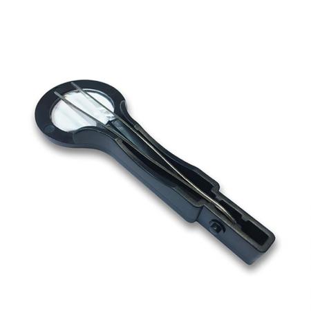 Lupa de pinza de metal