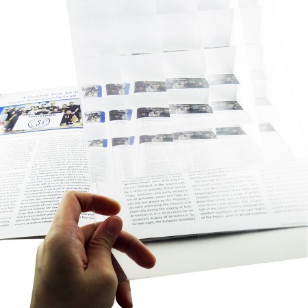 Lente di lettura con lente di Fresnel multi-immagine