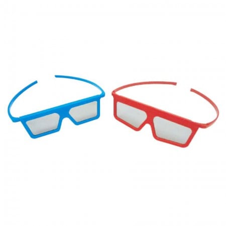 Occhiali 3D polarizzati passivi in ​​plastica per cinema o visione della TV