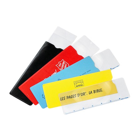 Foglio di ingrandimento segnalibro tascabile con custodia - Lente d'ingrandimento tascabile 3X con borsa in vinile