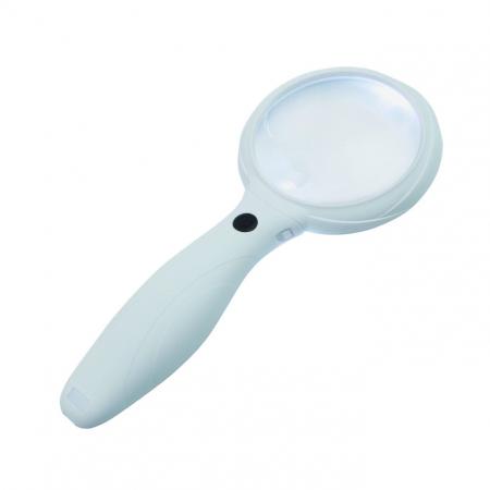 圓形LED手持放大鏡 帶USB充電功能 - 圓形LED手持放大鏡帶USB充電功能