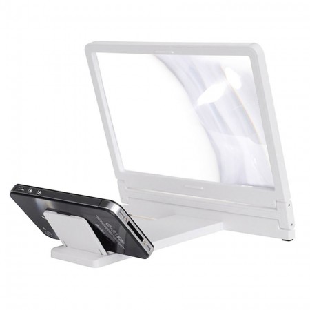 Lente Ingrandimento Per Smartphone, Schermo 3D HD 14-18 Pollici - Antiluce Blu, Pieghevole, Portatile - Per Guardare Film E Video Su Tutti I Cellulari (Nero)