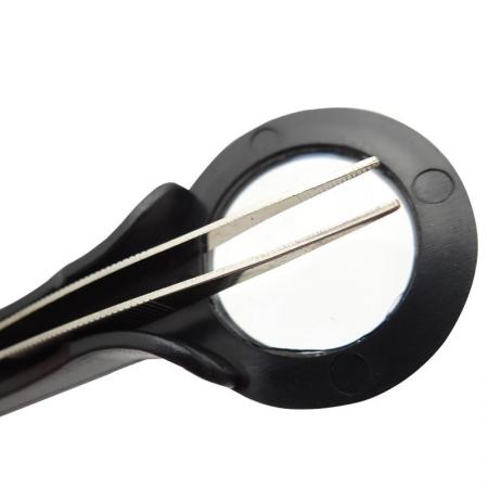 Lente d'ingrandimento per pinzette in metallo classico