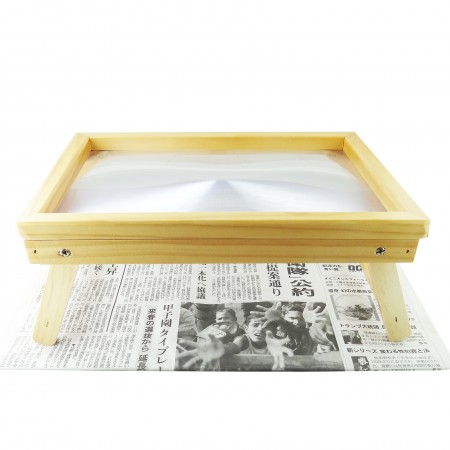 3X Wooden Collapsible Hands Free Stand Magnifier
