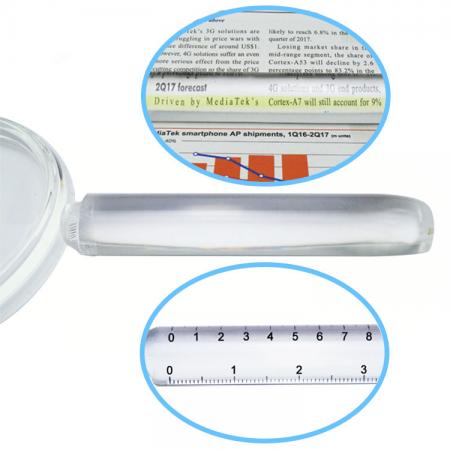 handheld magnifier with highlight line bar magnifier
