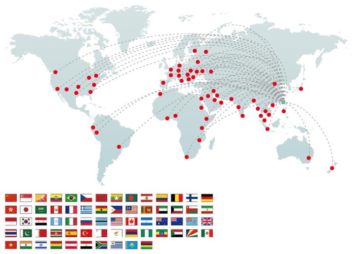 Le réseau de vente mondial de MPT
