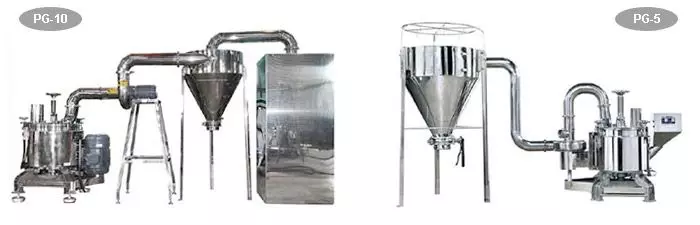 powder grinder PG10 and PG5