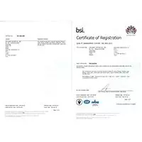 ISO Certificate