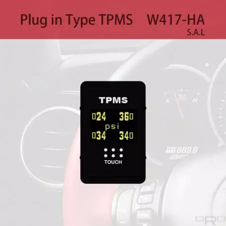 Plug-in-Reifendrucküberwachungssystem (TPMS) - W417-HA ist ein TPMS vom Schaltertyp und für bestimmte 4-Rad-Fahrzeuge geeignet.