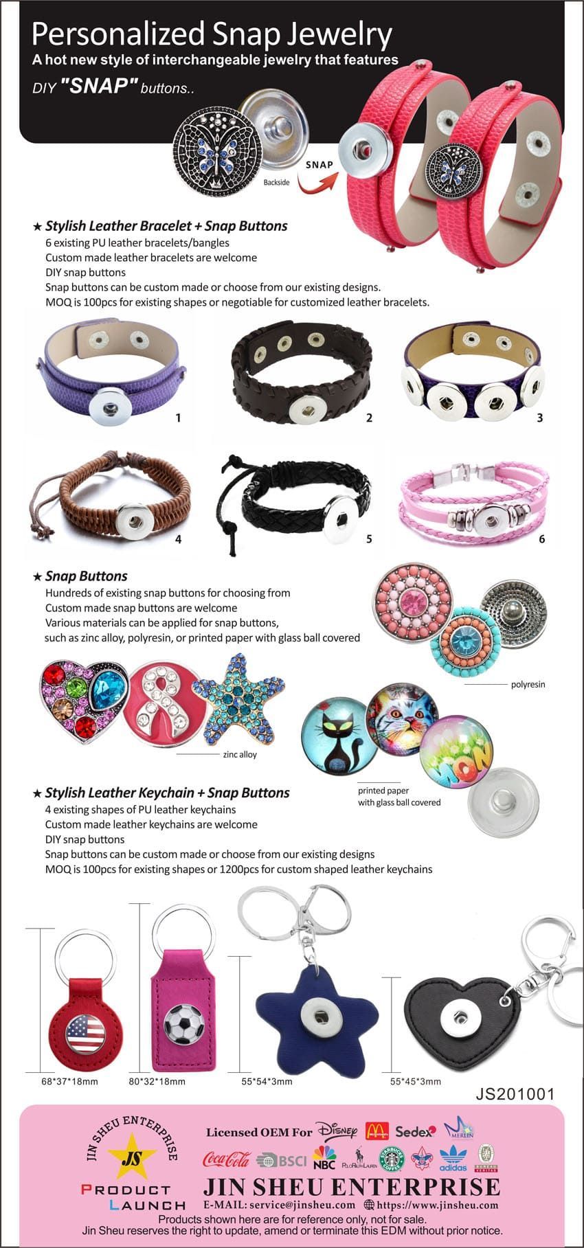 Bijoux en gros à pression