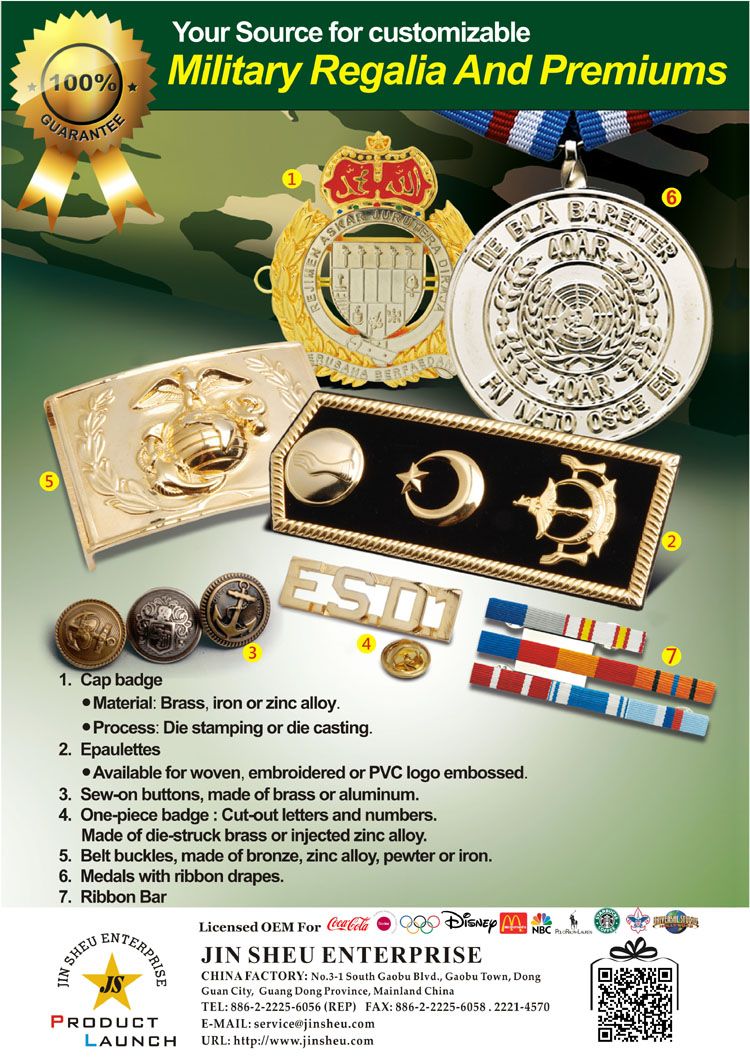 Accesorios de Uniformes Militares al por Mayor