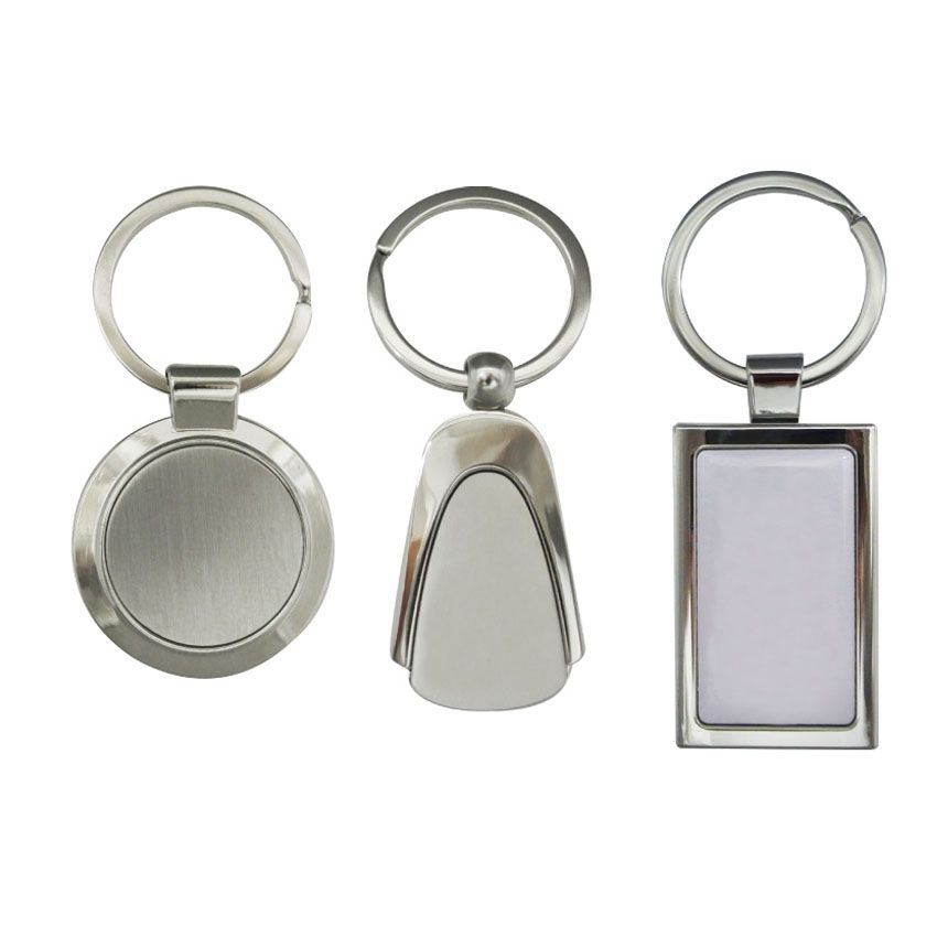 Open ontworpen metalen sleutelhangers