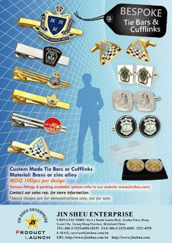 Thanh cà vạt hoặc cufflinks làm theo yêu cầu