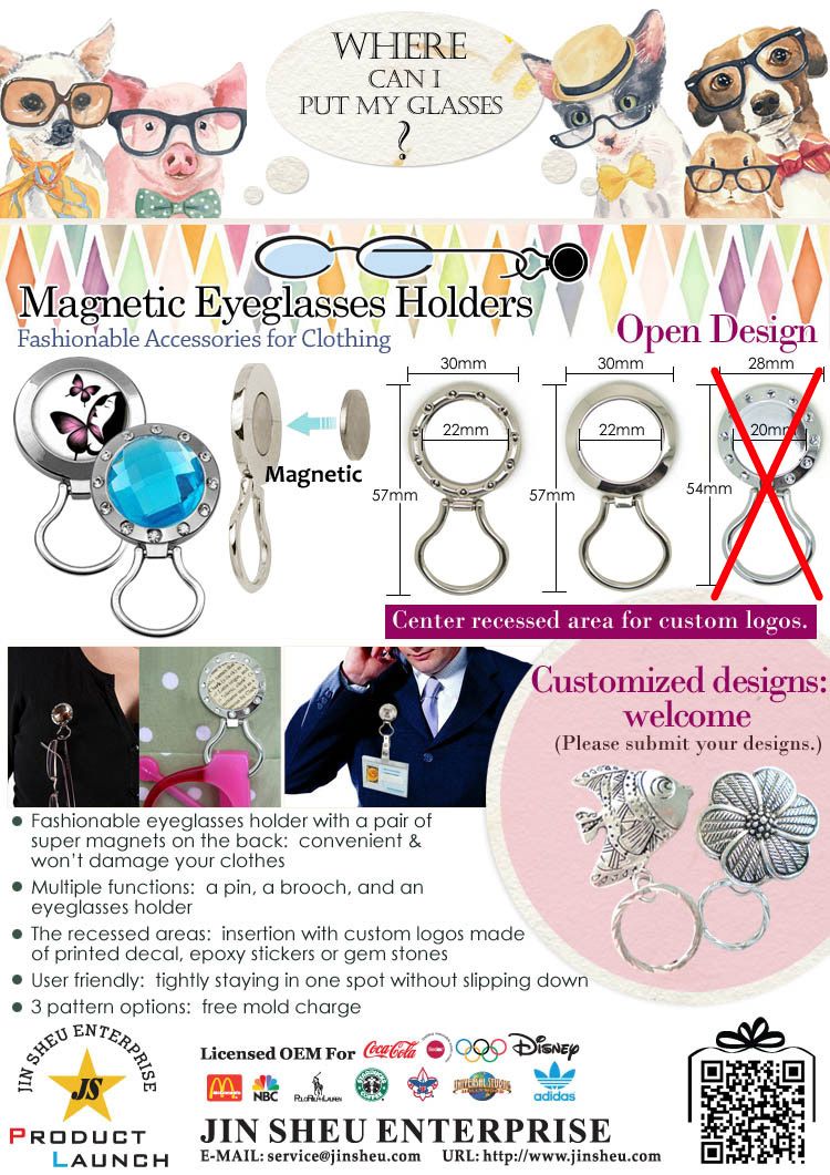 Magnetiske brilleholdere