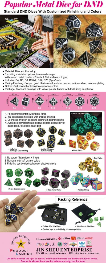 DND用の人気金属サイコロ - 金属サイコロセット卸売