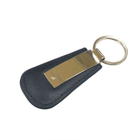 personalised leather keyring