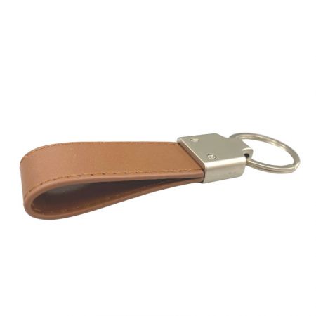 porte-clés en cuir classique