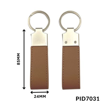 porte-clés en cuir personnalisé
