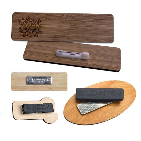 Les étiquettes en bois personnalisées sont un excellent moyen de faire une déclaration lors d'événements ou de conférences.