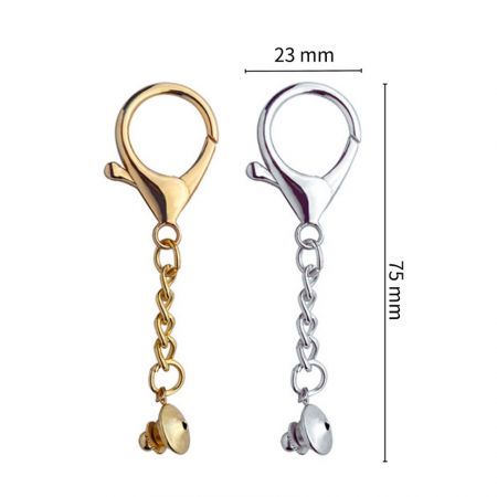 enamel pin converters in gold and silver color
