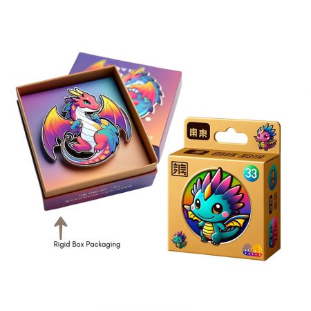 Custom Paper Box - custom paper box packaging for a lapel pin set