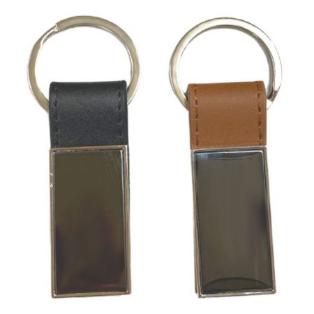 Porte-clés en cuir personnalisé