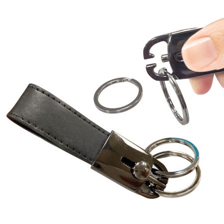 porte-clés en cuir pour hommes