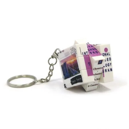 Individueller Micro Puzzle Cube Schlüsselanhänger