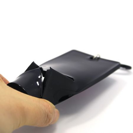 Soportes de toalla de pvc suave negros