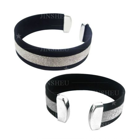 Pulsera de ajuste - Pulsera de ABS envuelta en poliéster