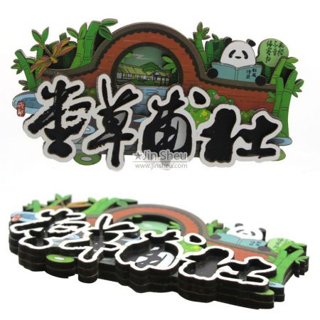 Personalized 3D MDF fridge magnet - Custom sublimation MDF fridge magnet