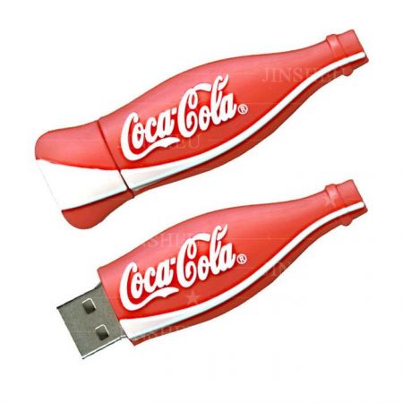 USB-Stick im Design einer Coca-Cola-Flasche
