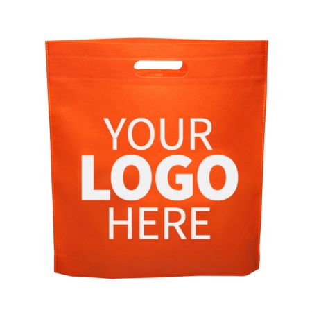 Bolsa no tejida con corte en D - Bolsas personalizadas con asas troqueladas