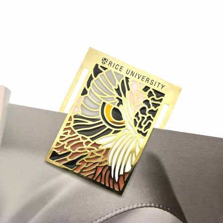 Personoidut metalliset kirjanmerkit - Rice-yliopiston kirjanmerkit suurissa erissä