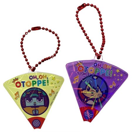 Acrylic Keyring with Holographic Effect - acrylic keychains with holographic laser effects