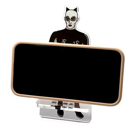 Acrylic Phone Stand - custom acrylic phone holder with UV printing
