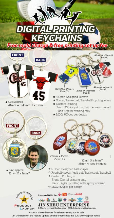 Breloczki z nadrukiem cyfrowym
