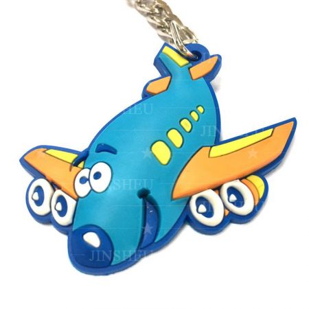 gepersonaliseerde rubberen luchtvaart souvenir sleutelhanger